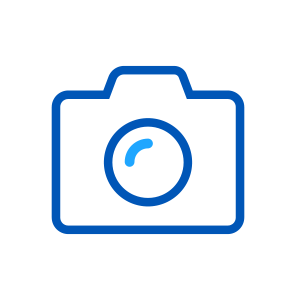 Blue camera icon