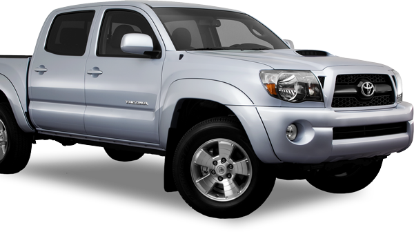 small silver toyota truck