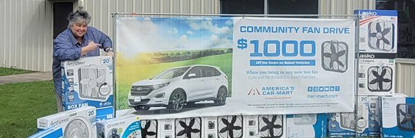 As Energy Costs Rise, Car-Mart Conducts Community Fan Drive