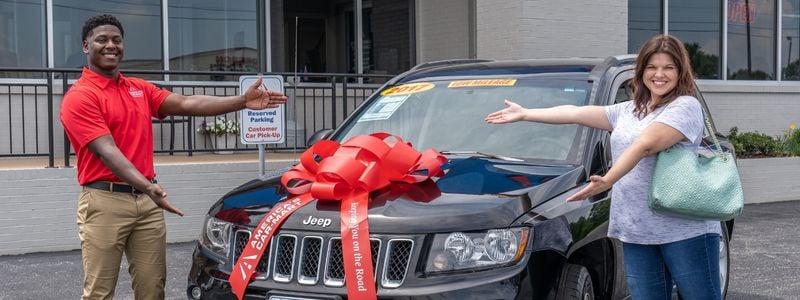 Peace of Mind Customer with their new vehicle purchase