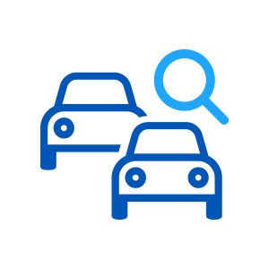 Finding quality used vehicles icon