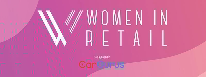 Auto Remarketing's Women in Retail 2024 sponsored by Car Gurus logo